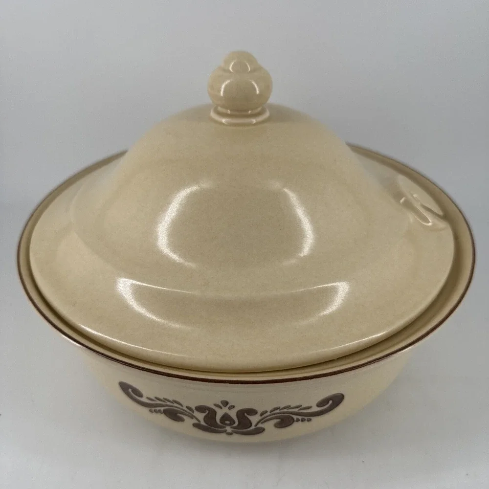 Casserole Dish With‎ Lid Soup Tureen 3 QT Pflatzgraff 320 MCM Vintage Dining